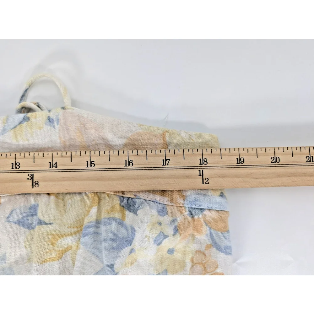 Abercrombie & Fitch Ruffle Floral Maxi Dress Sz L FairyCore Cottage Preppy Girly